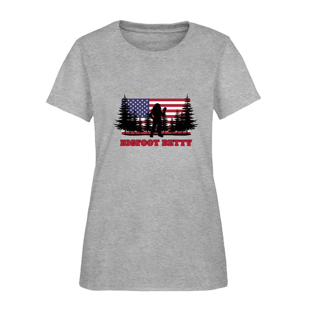 BFB July 4 - Forest Flag Women's T-Shirt - heather gray