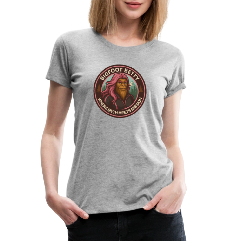 Women’s Premium T-Shirt - Where Myth Meets Mission (RETRO) - heather gray