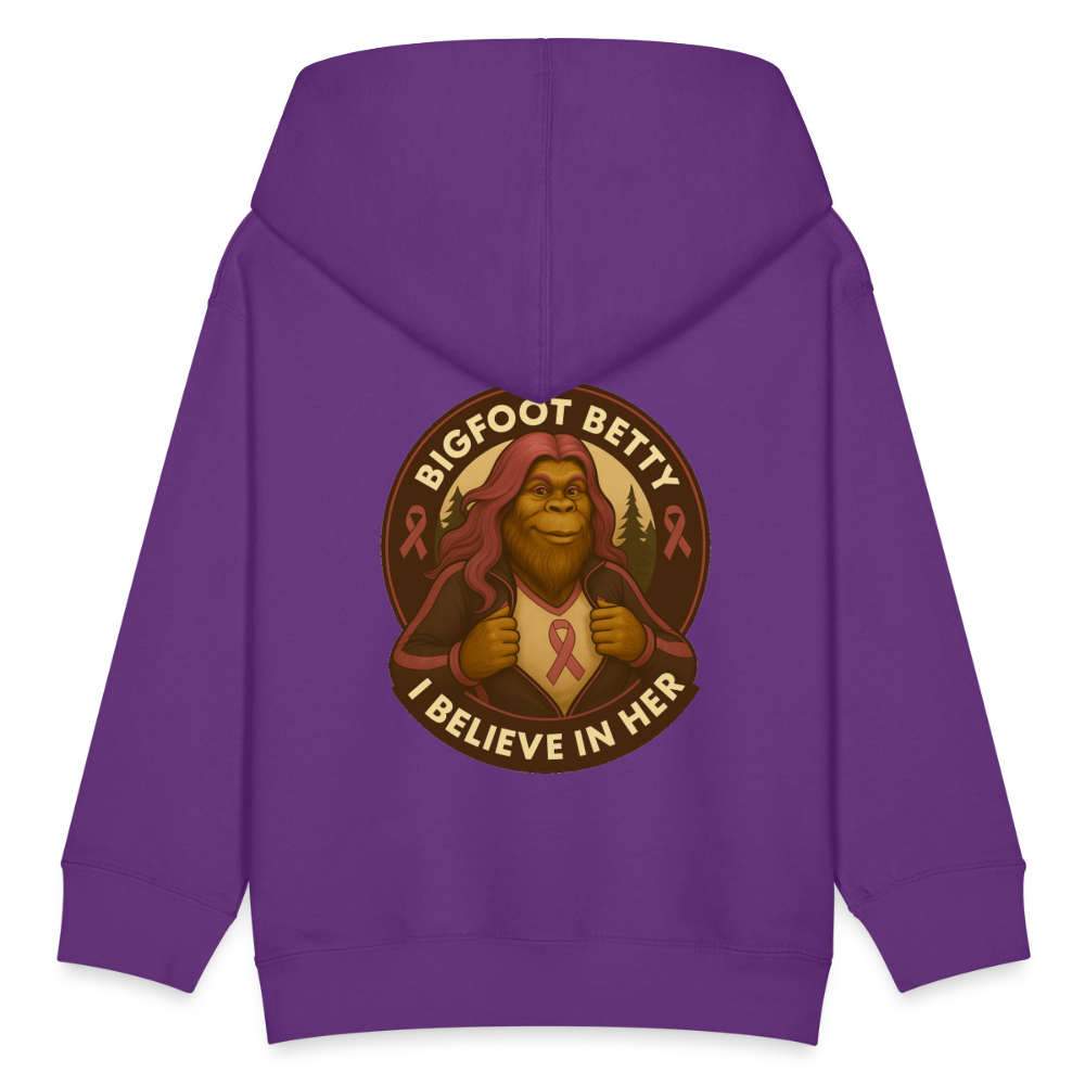 Kids' Hoodie - I Believe In Her (F/B) (RETRO) - purple