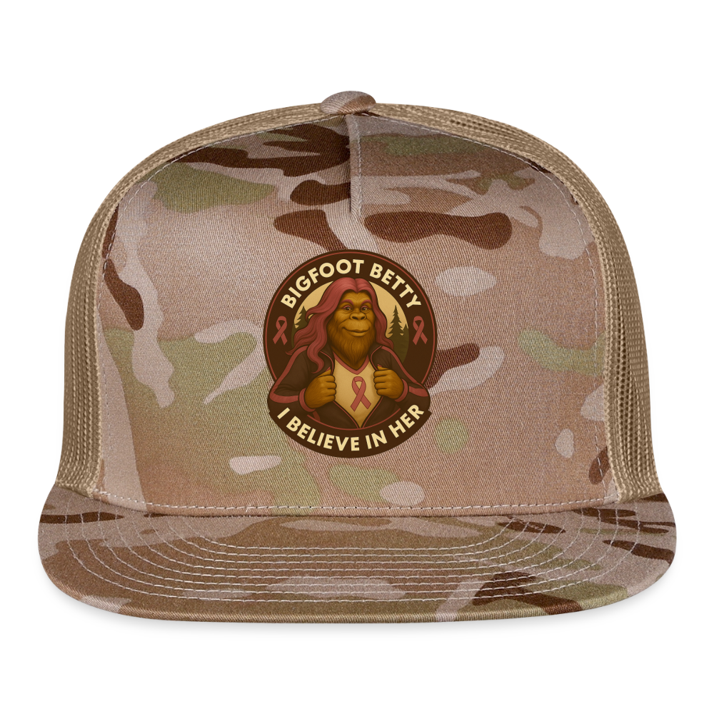 Trucker Hat - I Believe In Her (RETRO) - MultiCam\tan
