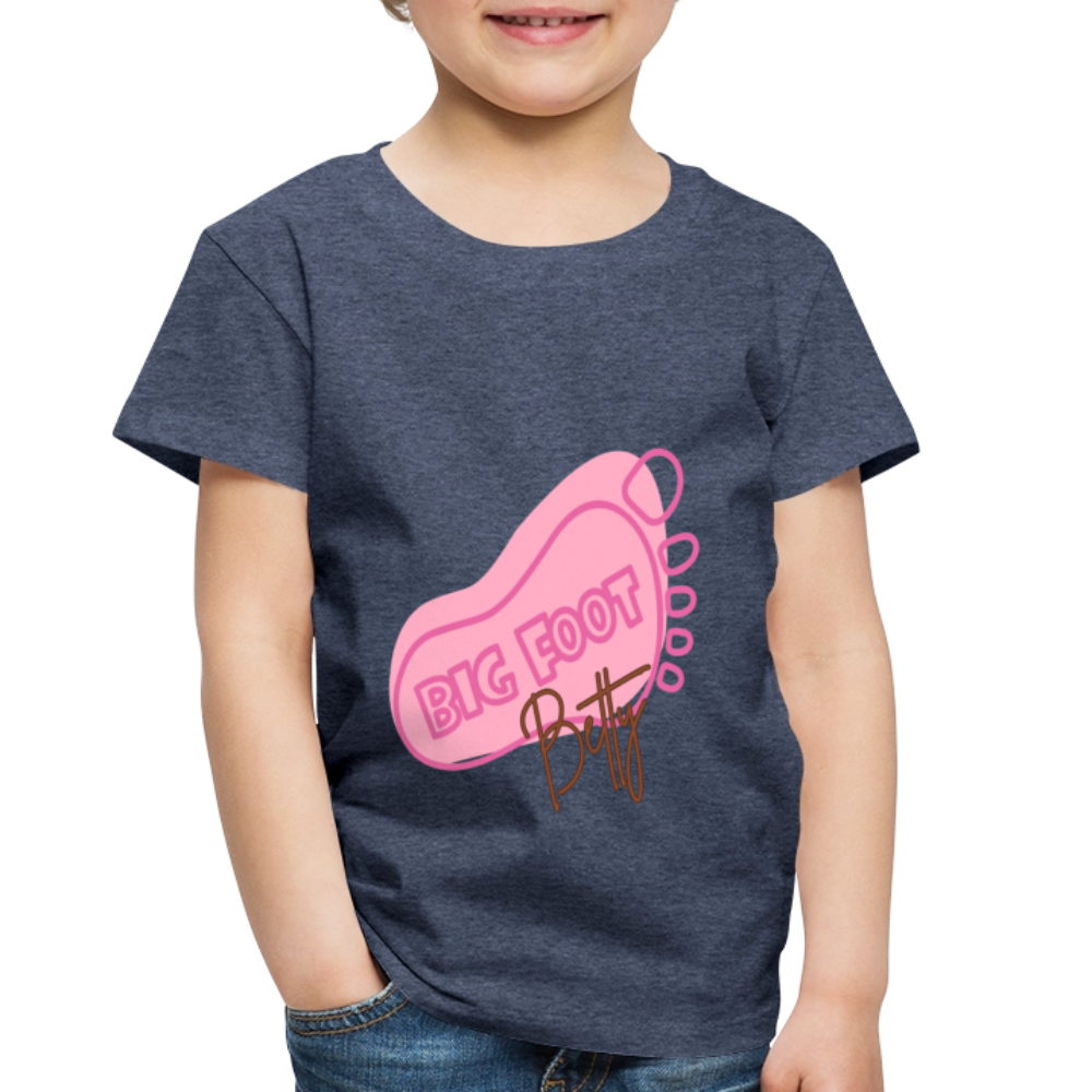 Toddler Premium T-Shirt - BFB FootPrint - heather blue