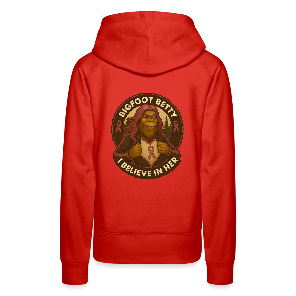 Women’s Premium Hoodie - I Believe In Her (RETRO) - red