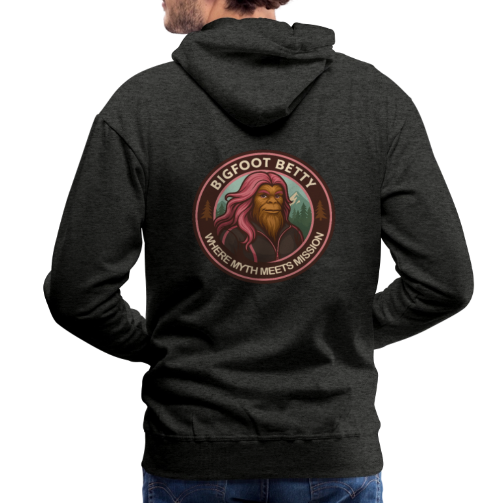 Men’s Premium Hoodie - Where Myth Meets Mission (RETRO) - charcoal grey