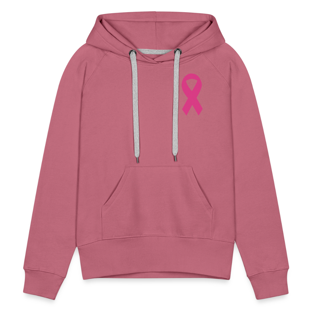 Women’s Premium Hoodie - I Believe In Her (F/B) (RETRO) PINK RIBBON - mauve