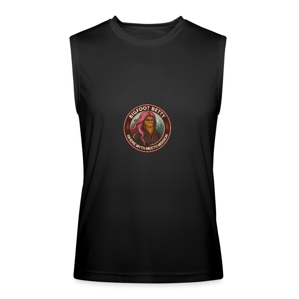 Men’s Performance Sleeveless Shirt - Where Myth Meets Mission (RETRO) - black