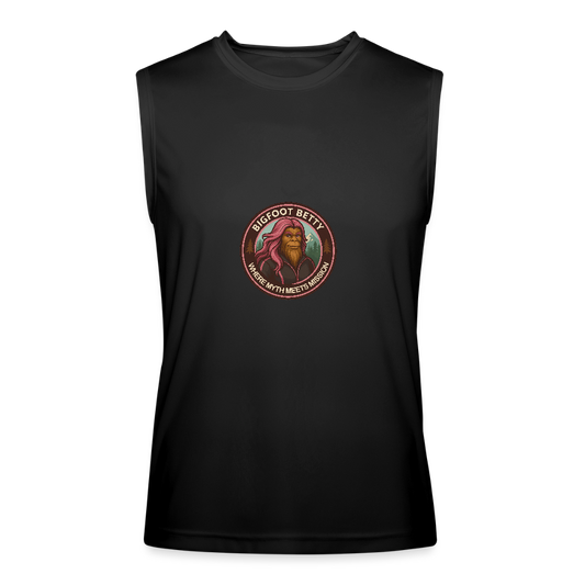 Men’s Performance Sleeveless Shirt - Where Myth Meets Mission (RETRO) - black