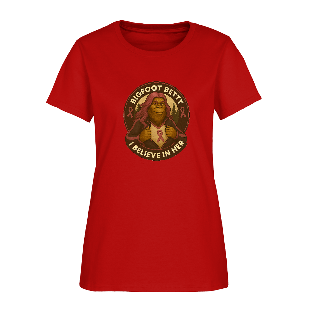 Women's T-Shirt - I Believe In Her (RETRO) - red