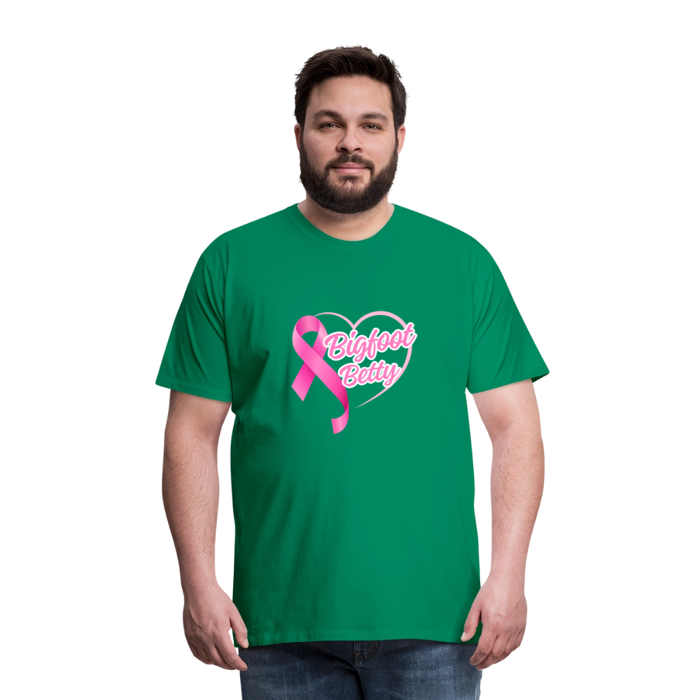 Men's Premium T-Shirt -BFB Pink Ribbon - kelly green