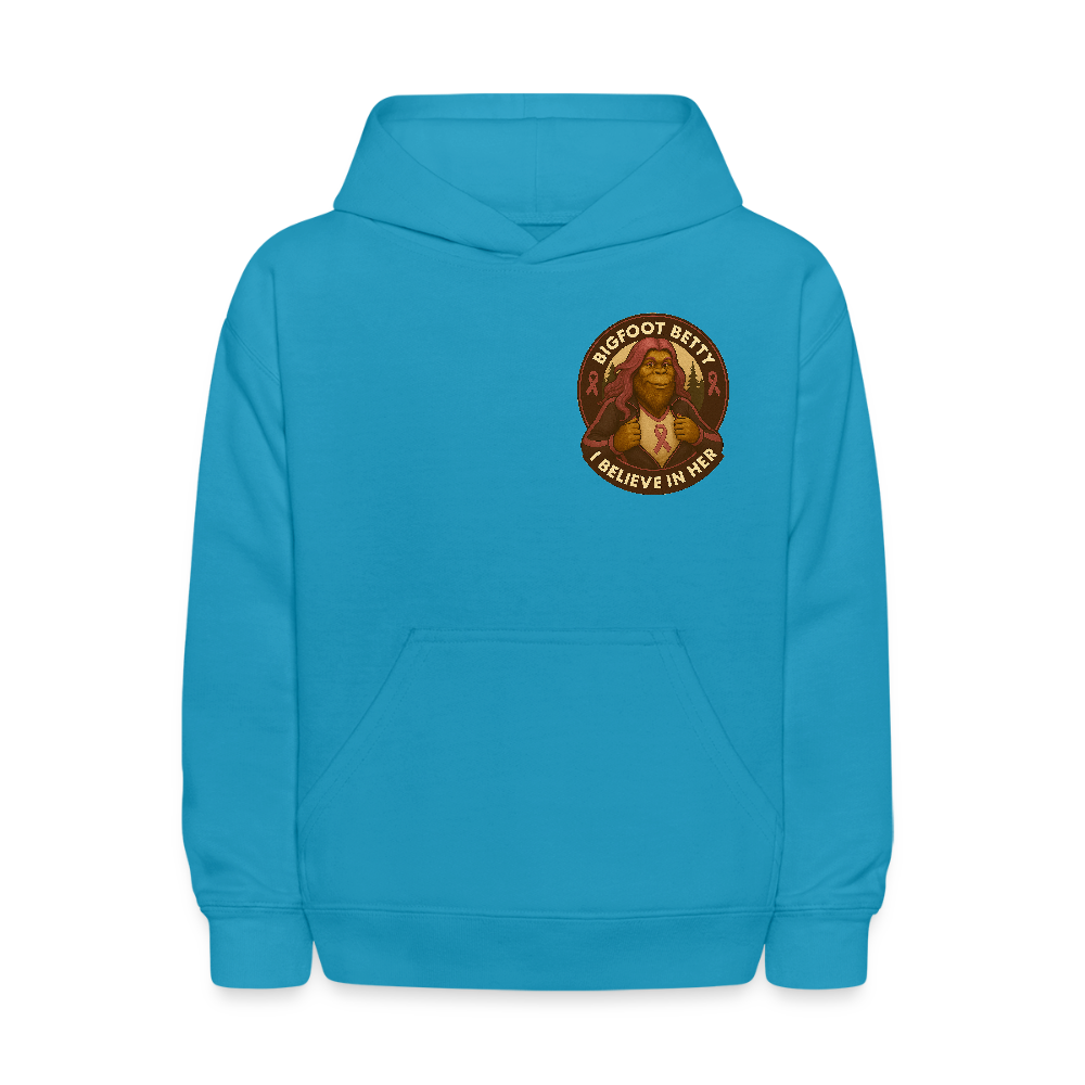 Kids' Hoodie - I Believe In Her (F/B) (RETRO) - turquoise