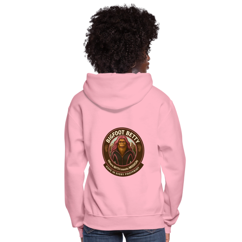 Women's Hoodie - Hope in Every Footprint (RETRO) - classic pink