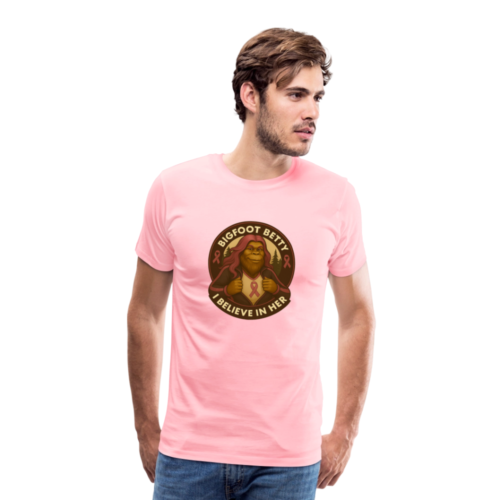 Men's Premium T-Shirt - I Believe In Her (RETRO) - pink