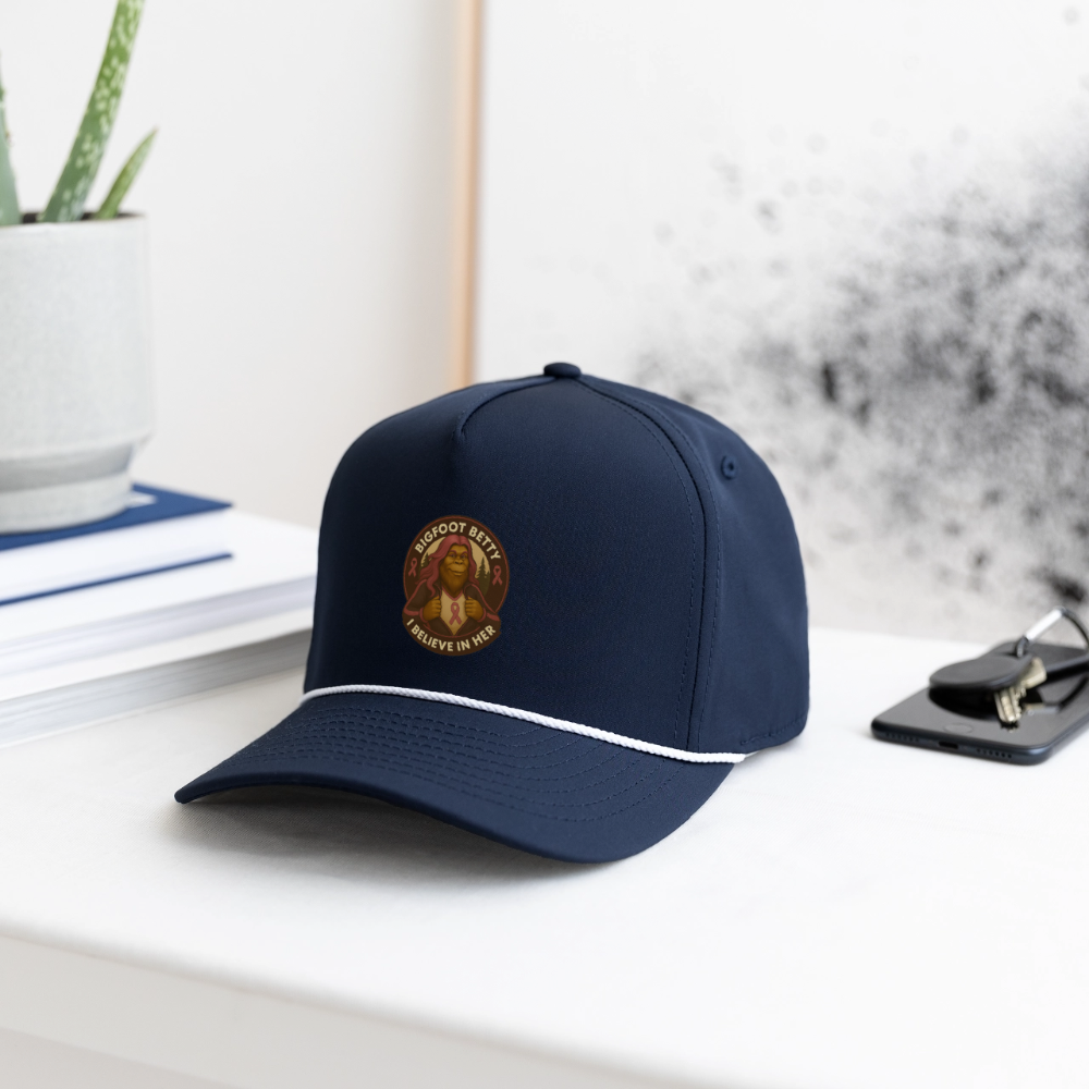 Rope Cap - I Believe In Her (RETRO) - navy/white