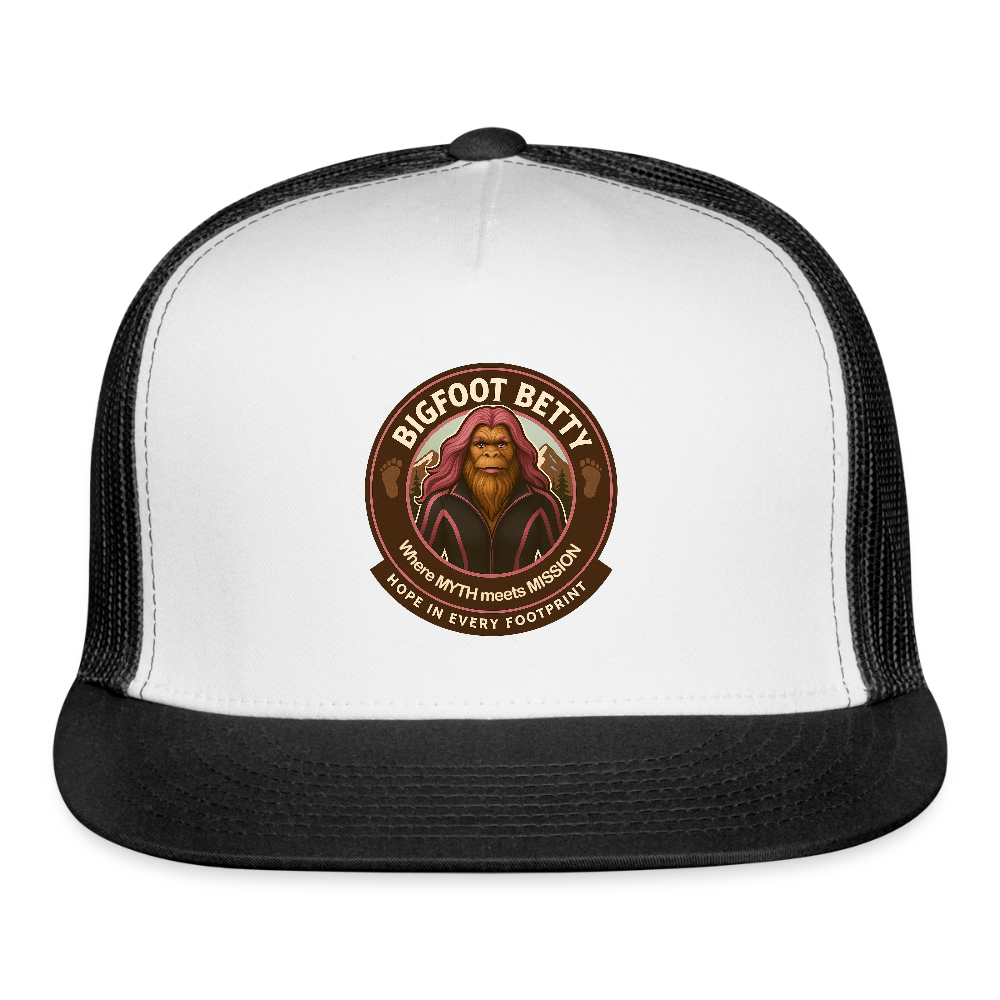 Trucker Hat - Hope in Every Footprint (RETRO) - white/black