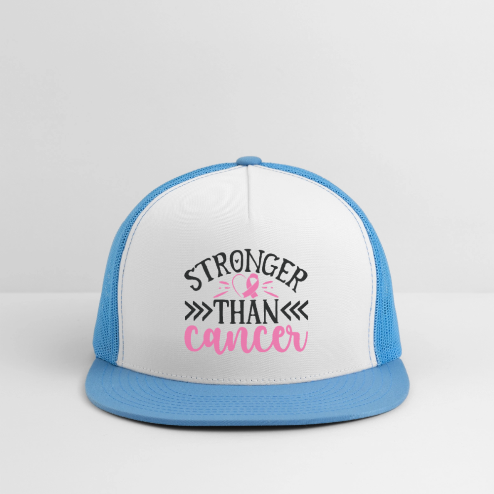 Stronger Than Cancer Trucker Hat - white/blue