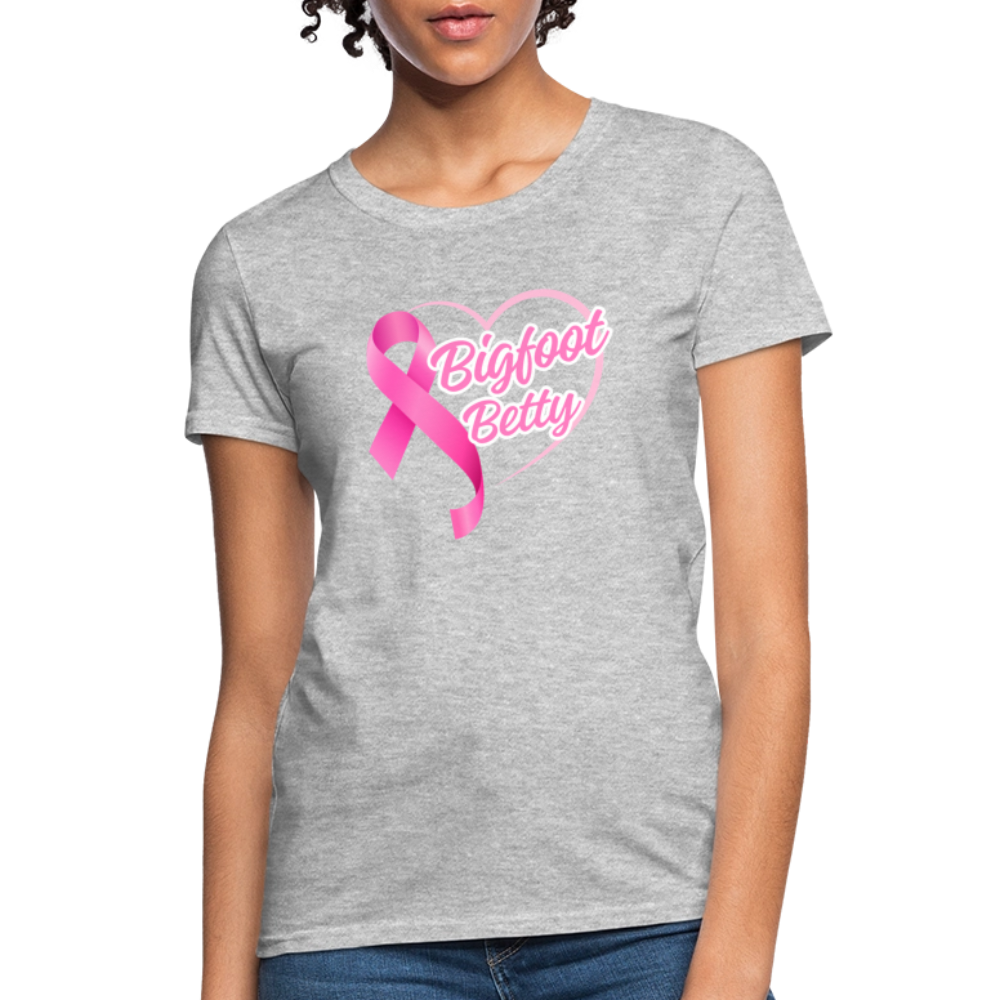 Women's T-Shirt - BFB Pink Ribbon - heather gray