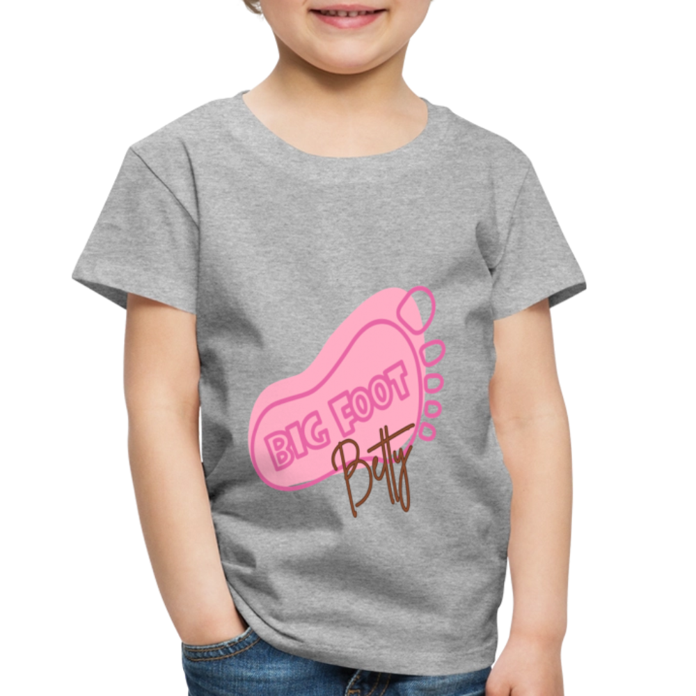 Toddler Premium T-Shirt - BFB FootPrint - heather gray