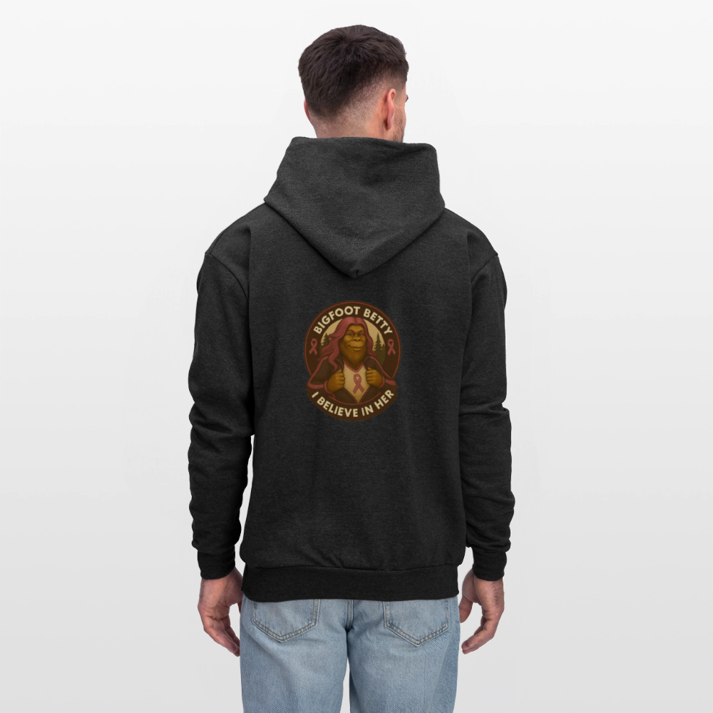 Men's Hoodie - I Believe In Her (RETRO) - charcoal grey