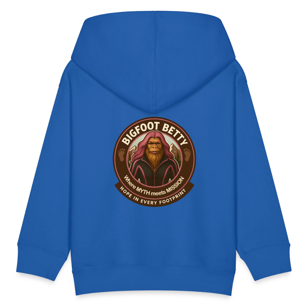 Kids' Hoodie - Hope in Every Footprint (F/B) (RETRO) - royal blue