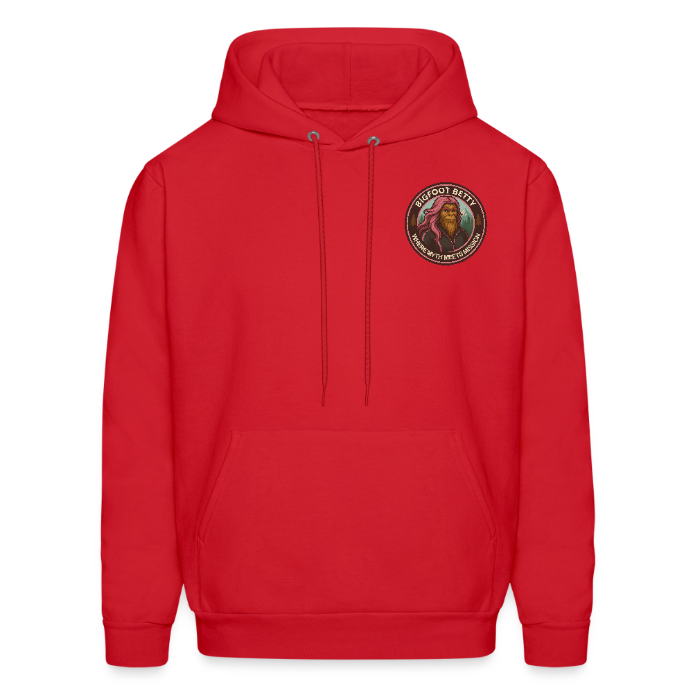 Men's Hoodie - Where Myth Meets Mission (F/B) (RETRO) - red