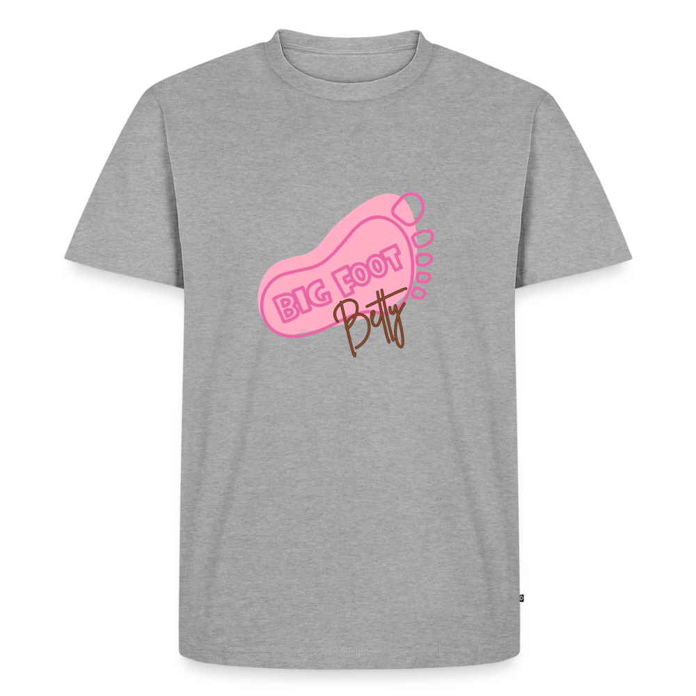 Men's Premium T-Shirt - BFB FootPrint - heather grey