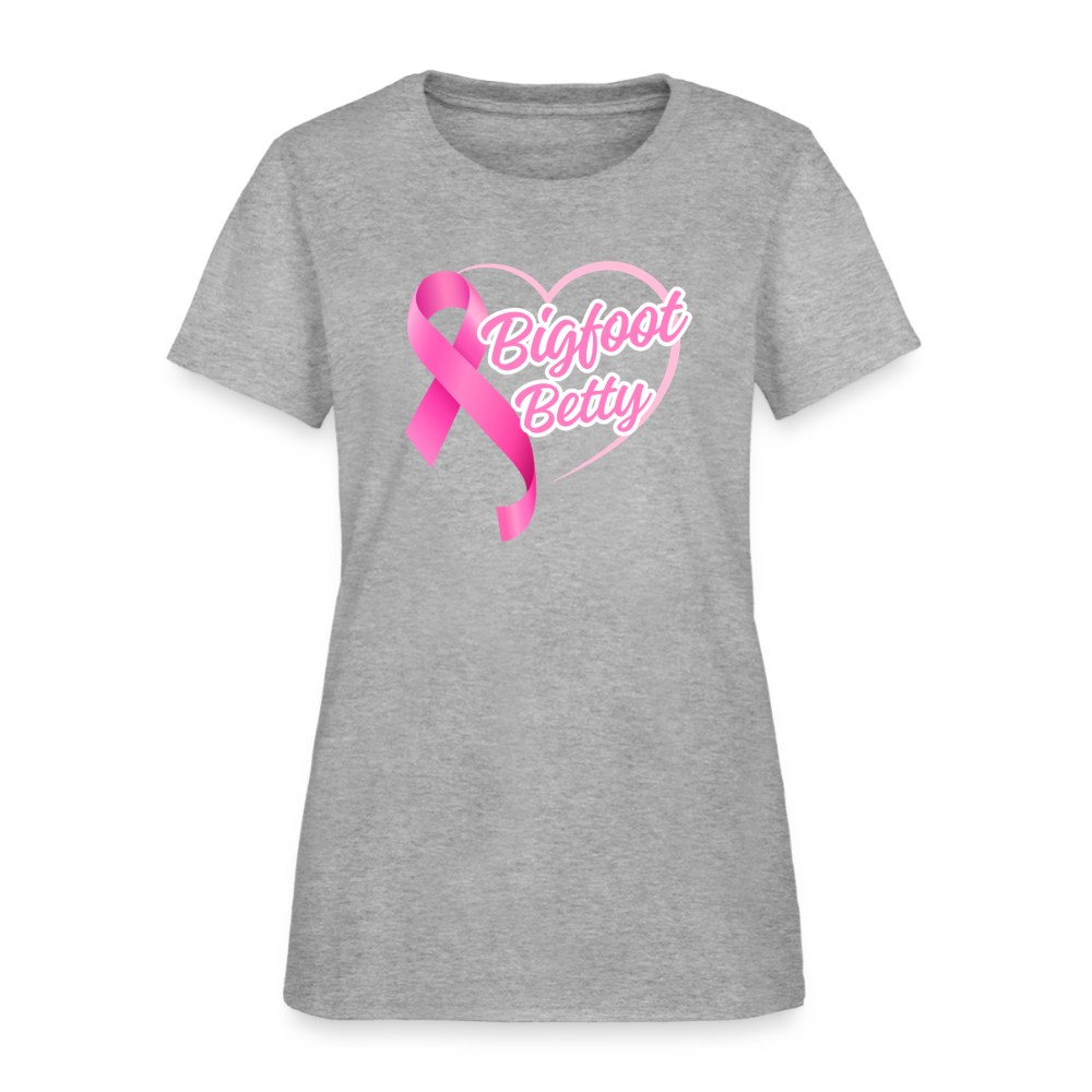 Women's T-Shirt - BFB Pink Ribbon - heather gray