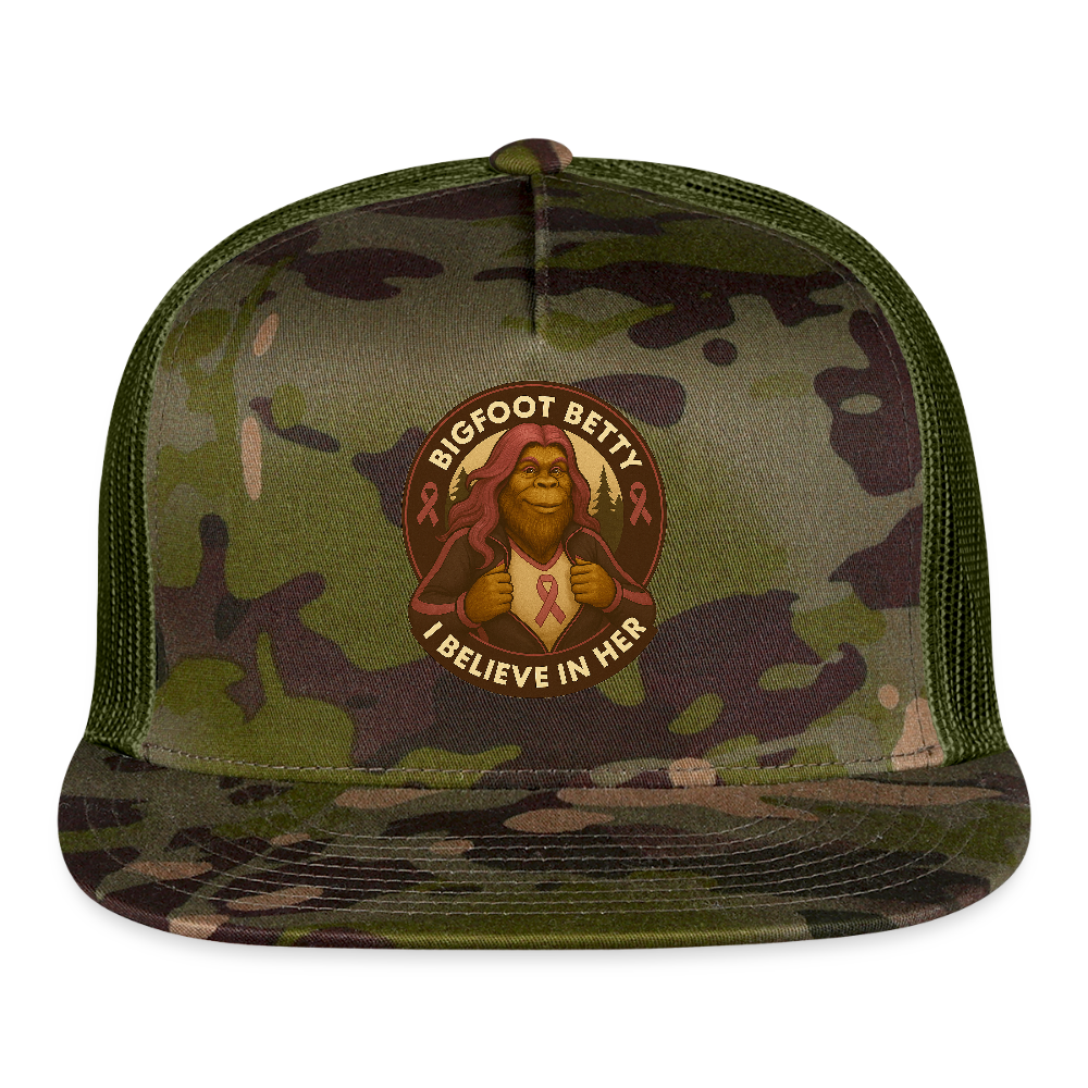 Trucker Hat - I Believe In Her (RETRO) - MultiCam\green