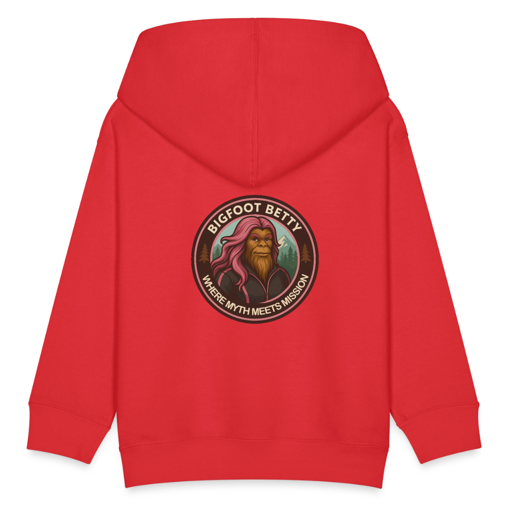 Kids' Hoodie - Where Myth Meets Mission (F/B) (RETRO) - red
