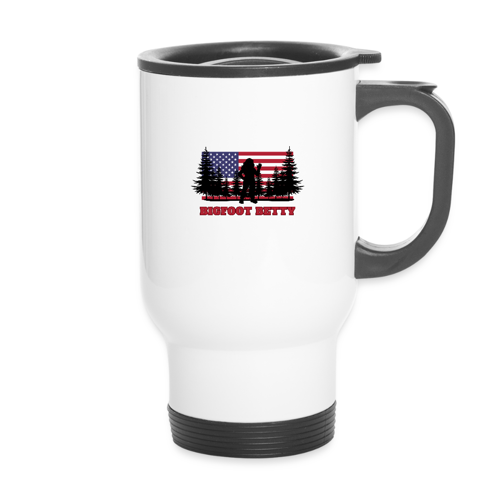 BFB July 4 - Forest Flag Travel Mug - white