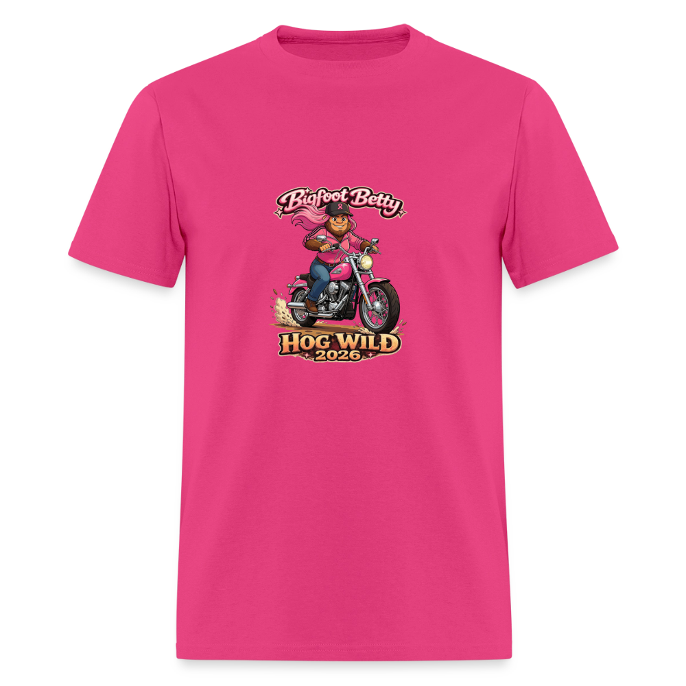 Unisex Classic T-Shirt - BFB Hog Wild - MOTORCYCLE - fuchsia