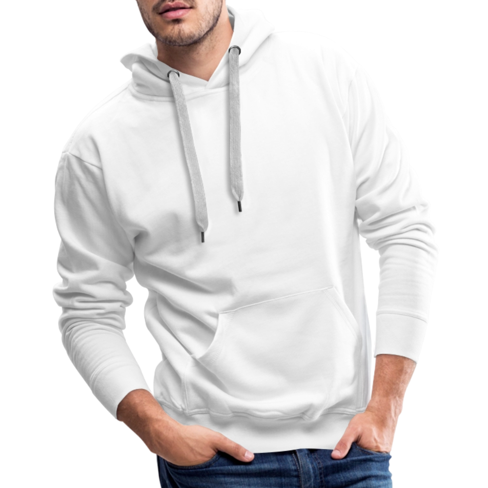 Men’s Premium Hoodie - Where Myth Meets Mission (RETRO) - white