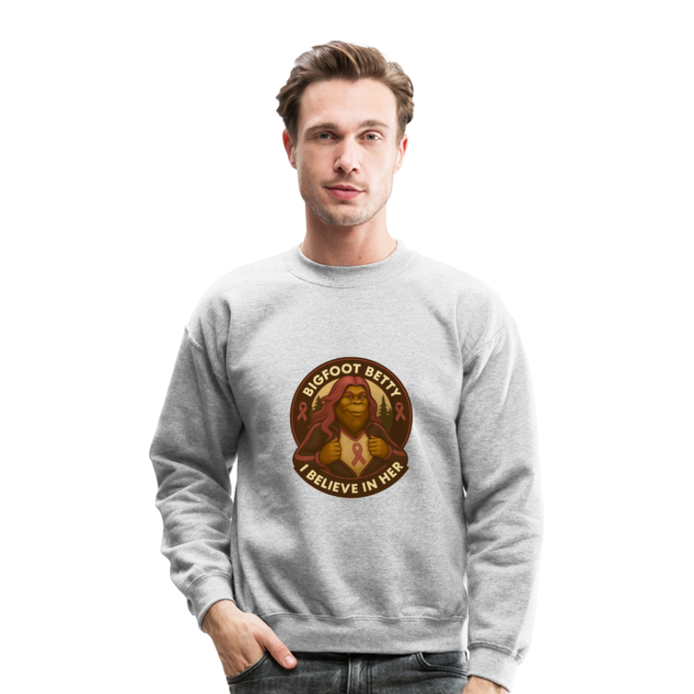 Crewneck Sweatshirt - Where Myth Meets Mission (RETRO) - heather gray