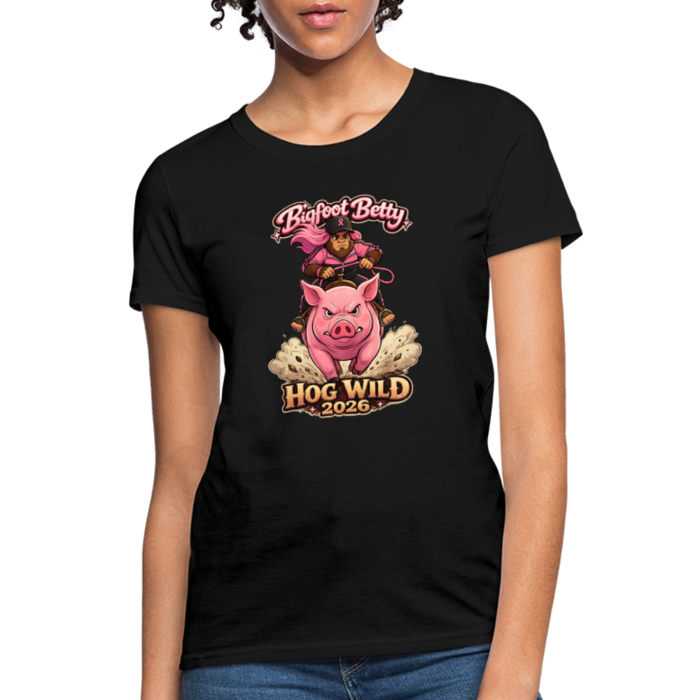 Women's T-Shirt - BFB Hog Wild - HOG - black