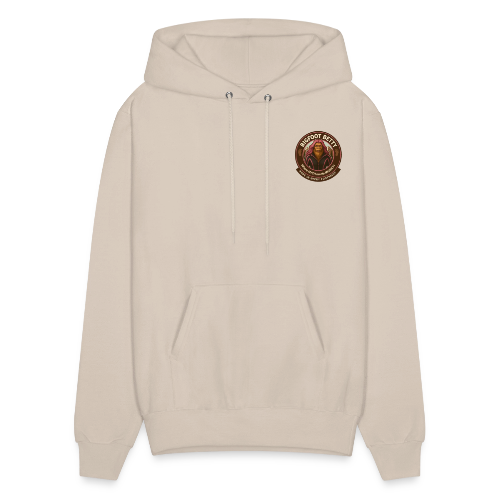Men's Hoodie - Hope in Every Footprint (F/B) (RETRO) - Sand