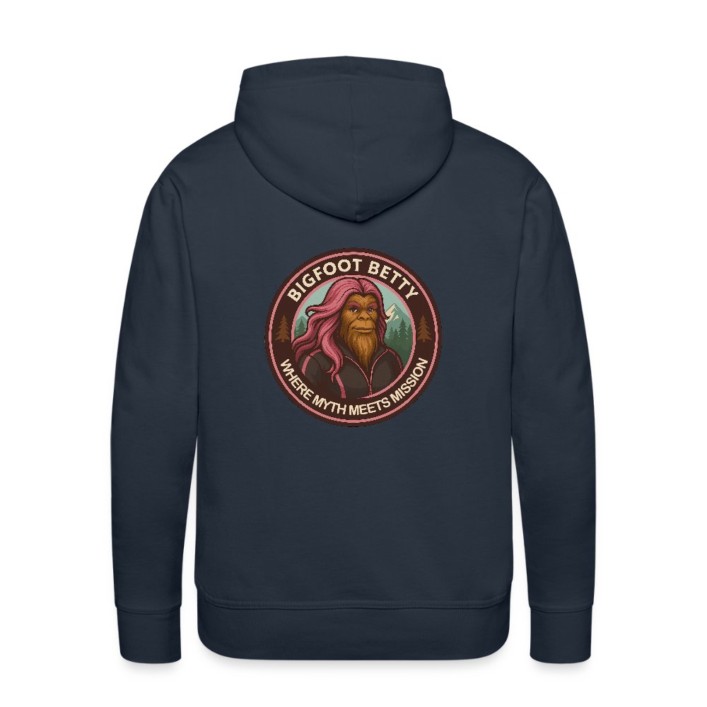 Men’s Premium Hoodie - Where Myth Meets Mission (RETRO) - navy