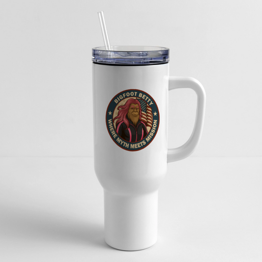 BFB July 4 - Badge 40 oz Travel Tumbler - white