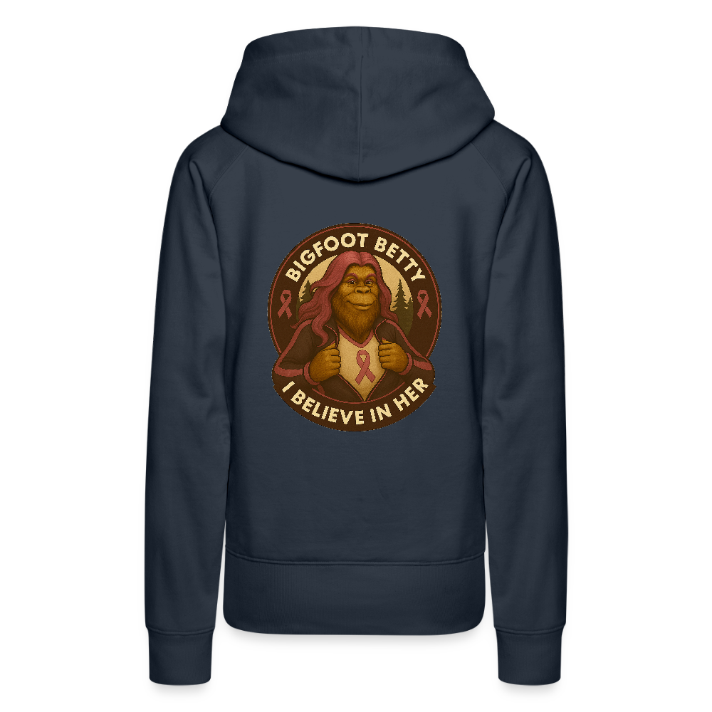 Women’s Premium Hoodie - I Believe In Her (RETRO) - navy