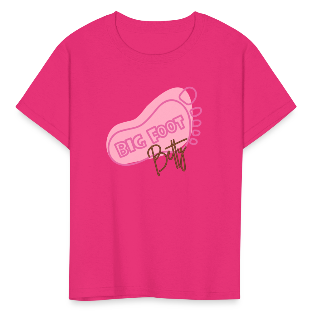 Kids' T-Shirt - BFB FootPrint - fuchsia