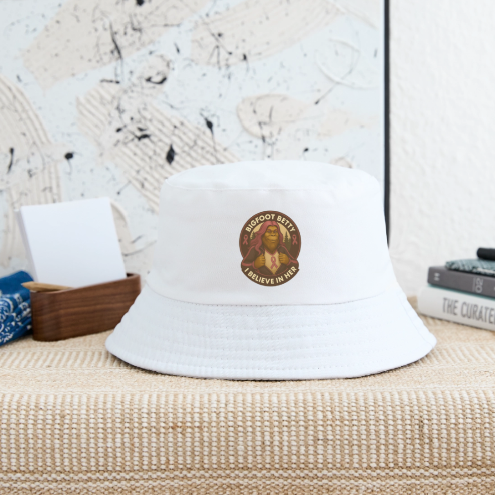 Kid's Bucket Hat - I Believe In Her (RETRO) - white