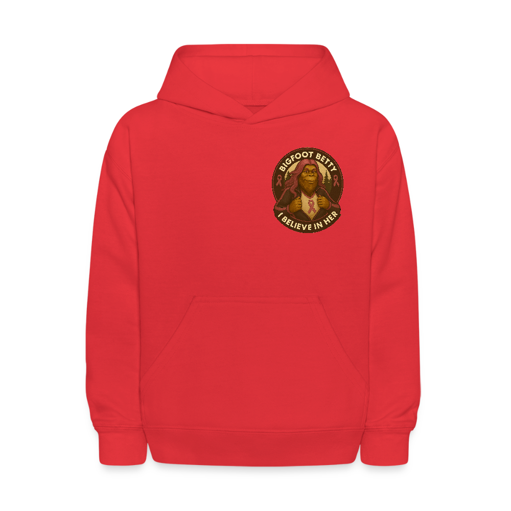 Kids' Hoodie - I Believe In Her (F/B) (RETRO) - red