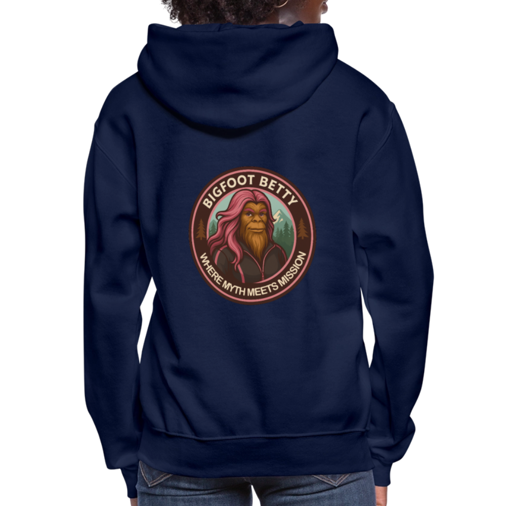 Women's Hoodie - Where Myth Meets Mission (RETRO) - navy