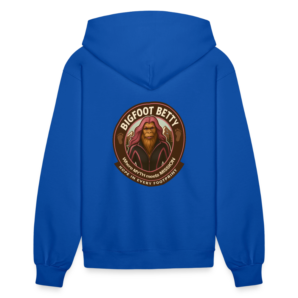 Women's Hoodie - Hope in Every Footprint (RETRO) - royal blue