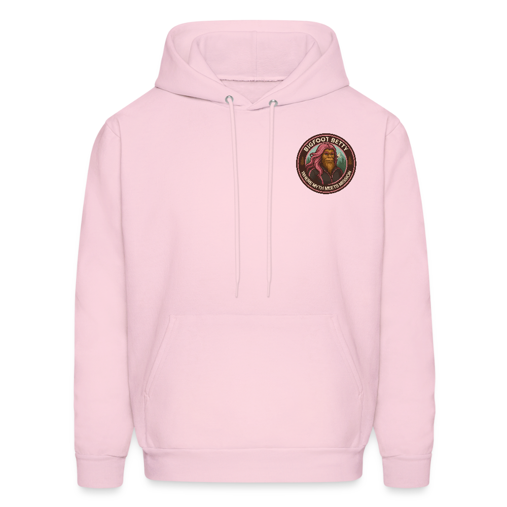 Men's Hoodie - Where Myth Meets Mission (F/B) (RETRO) - pale pink
