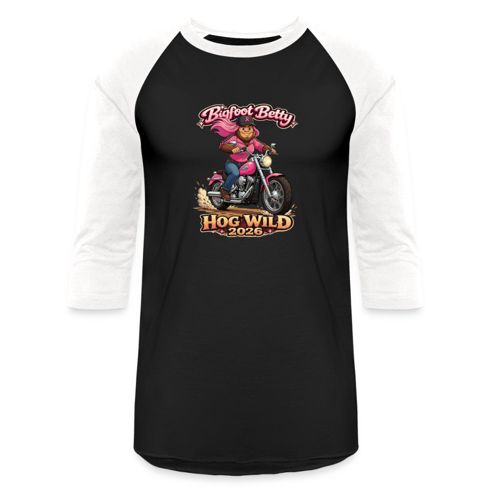 Baseball T-Shirt - BFB Hog Wild - MOTORCYCLE - black/white