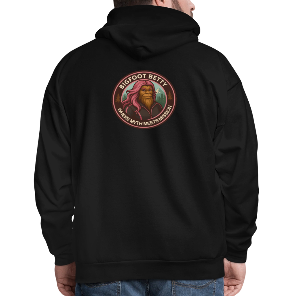 Men's Hoodie - Where Myth Meets Mission (RETRO) - black