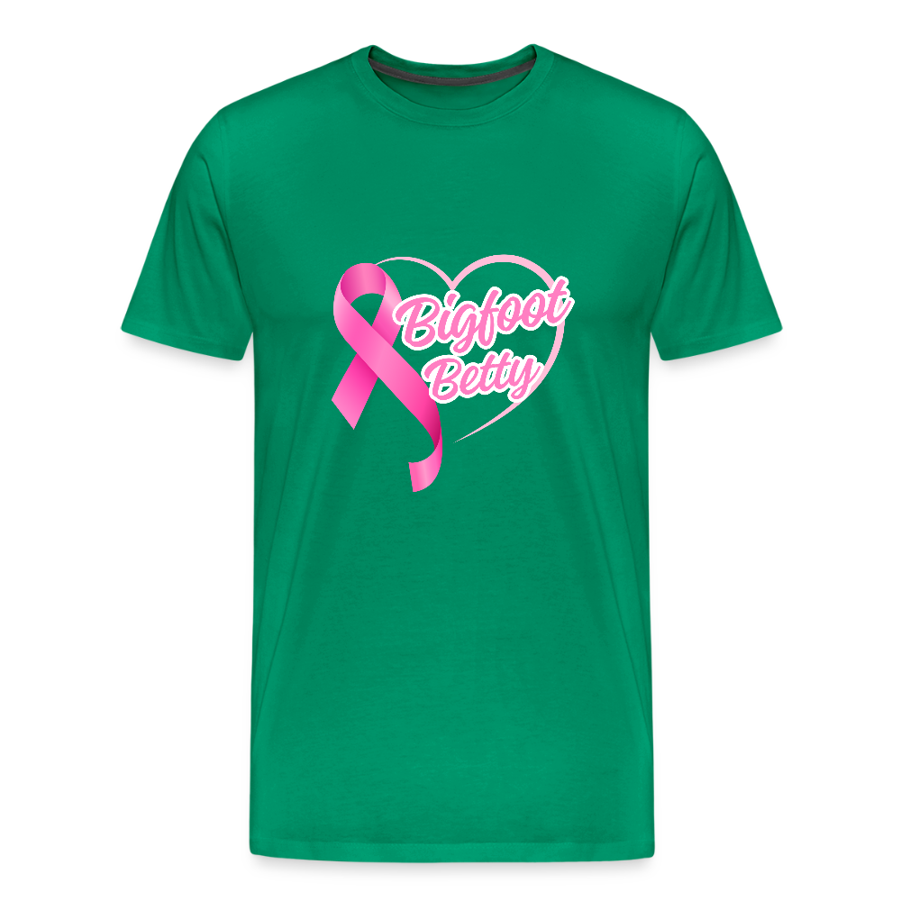 Men's Premium T-Shirt -BFB Pink Ribbon - kelly green
