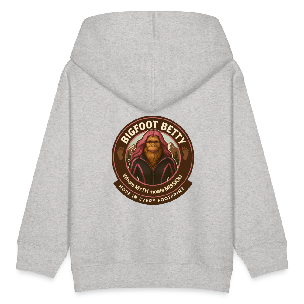 Kids' Hoodie - Hope in Every Footprint (F/B) (RETRO) - heather gray