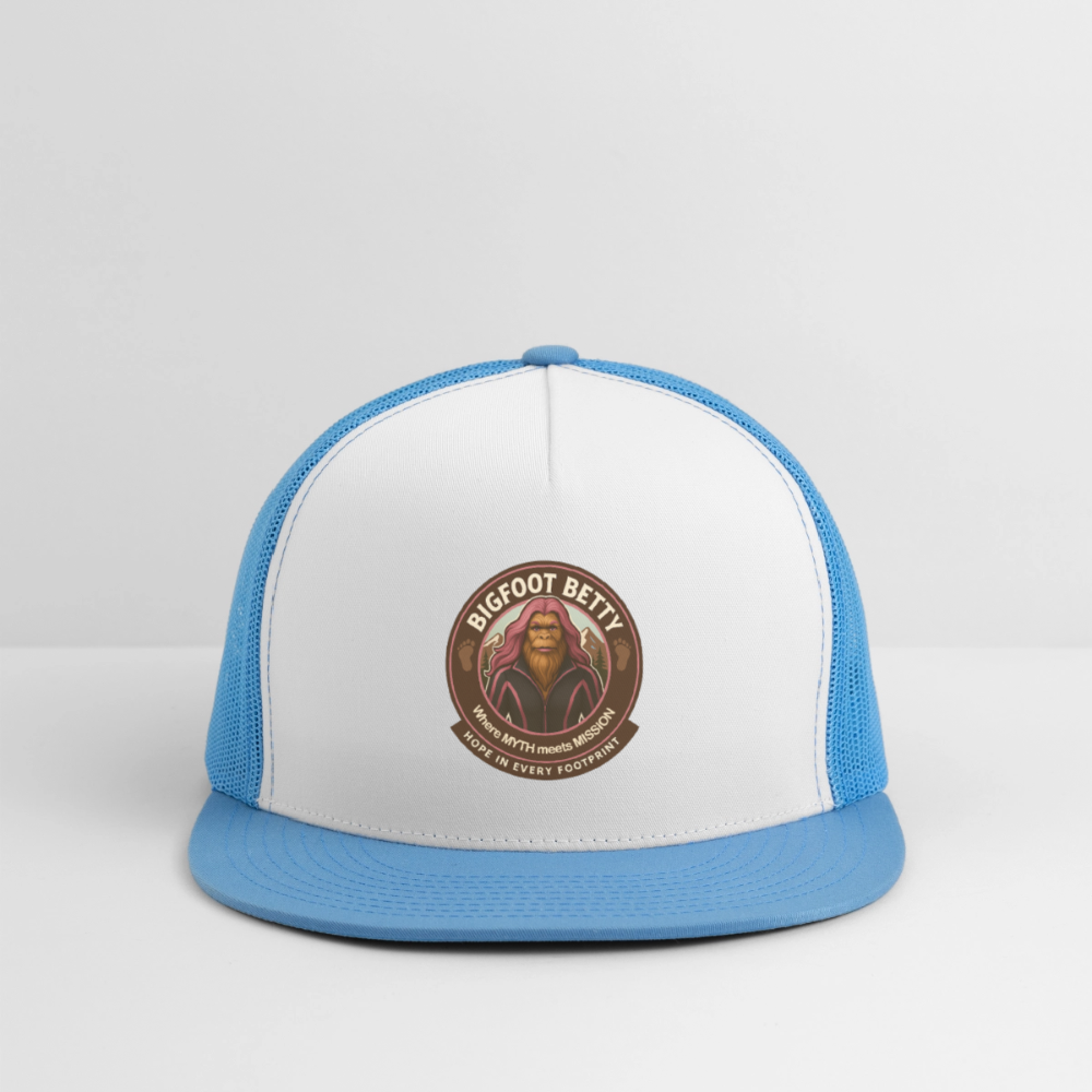 Trucker Hat - Hope in Every Footprint (RETRO) - white/blue