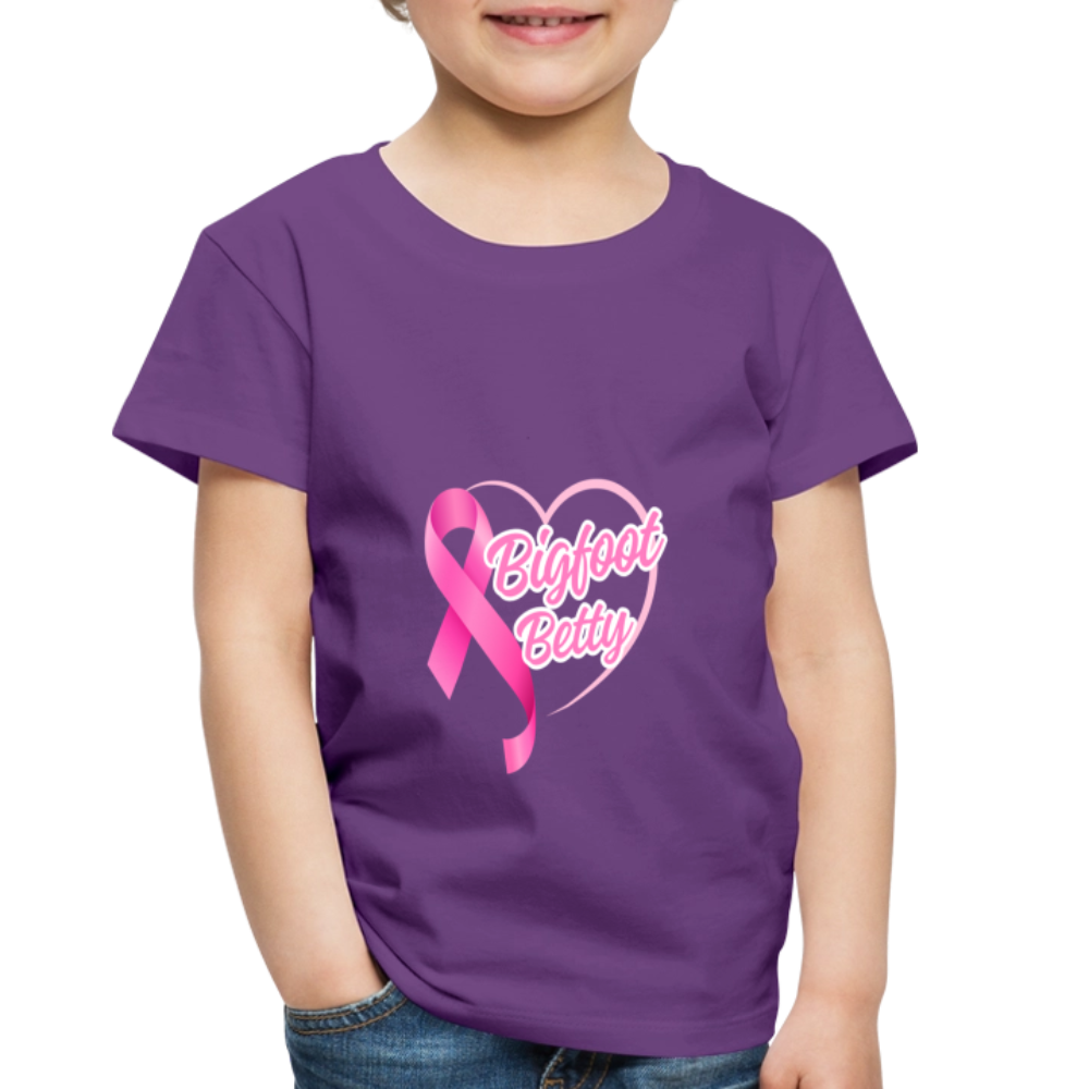 Toddler Premium T-Shirt - BFB Pink Ribbon - purple