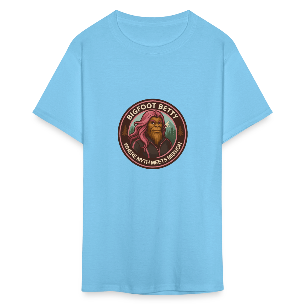 Unisex Classic T-Shirt - Where Myth Meets Mission (RETRO) - aquatic blue