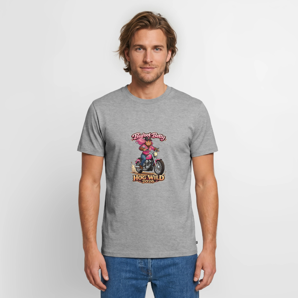 Men's Premium T-Shirt - BFB Hog Wild - MOTORCYCLE - heather grey